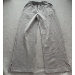 Old Navy Women's Dynamic Fleece Wide-Leg Pants Heather Gray Size Small NWOT